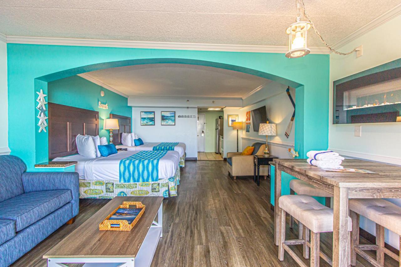 Oversized Ocean View Queen Suite With Beautiful Fireplace And Accents - Sleeps 4 Guests! Myrtle Beach Dış mekan fotoğraf