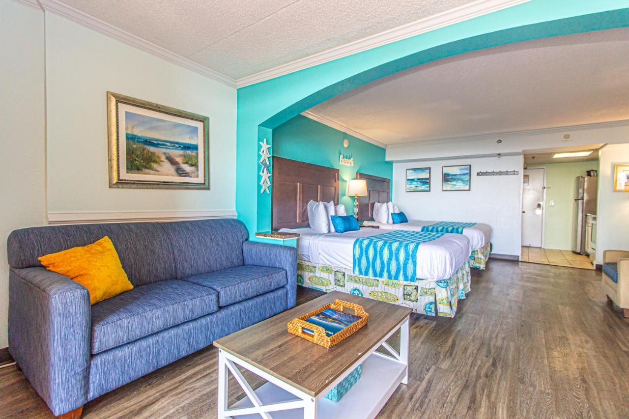 Oversized Ocean View Queen Suite With Beautiful Fireplace And Accents - Sleeps 4 Guests! Myrtle Beach Dış mekan fotoğraf