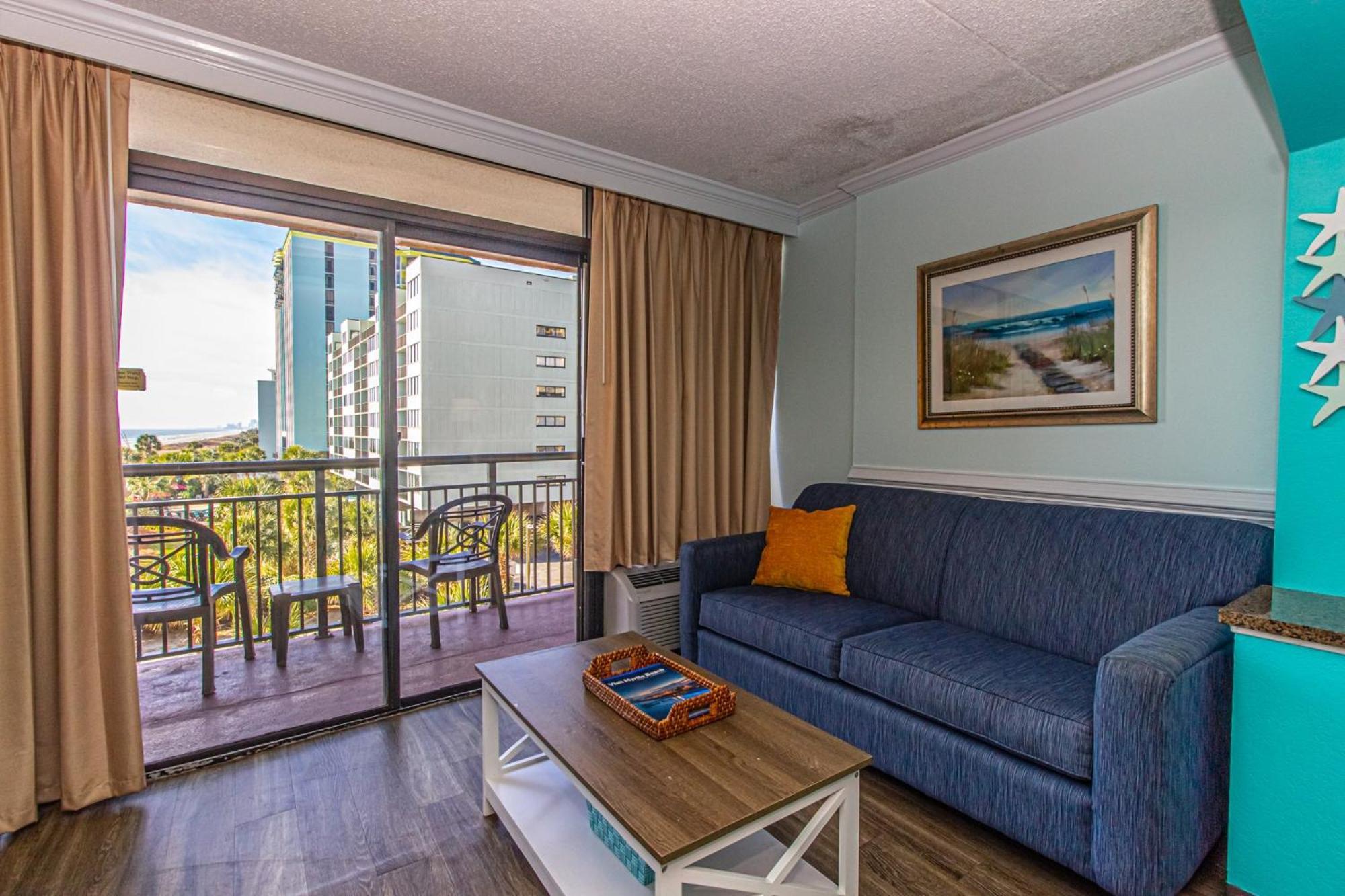 Oversized Ocean View Queen Suite With Beautiful Fireplace And Accents - Sleeps 4 Guests! Myrtle Beach Oda fotoğraf