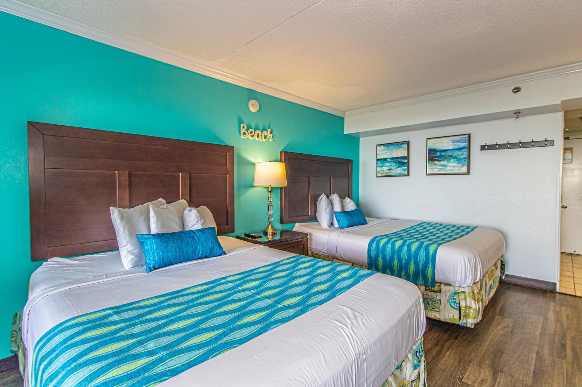 Oversized Ocean View Queen Suite With Beautiful Fireplace And Accents - Sleeps 4 Guests! Myrtle Beach Oda fotoğraf